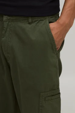 Pantalon Cargo À Jambe Droite Avec Poches Passepoilées