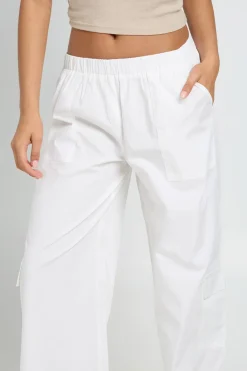 boohoo Pantalon Cargo Large En Popeline<Femme Pantalons
