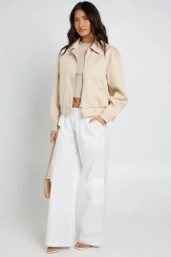 boohoo Pantalon Cargo Large En Popeline<Femme Pantalons