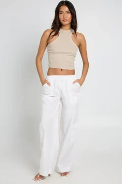 boohoo Pantalon Cargo Large En Popeline<Femme Pantalons