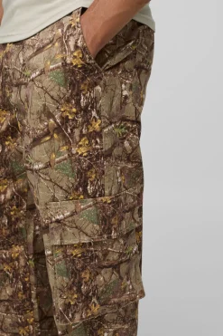 boohooMAN Pantalon Cargo à motif forêt coupe décontractée<Homme Pantalons Cargo