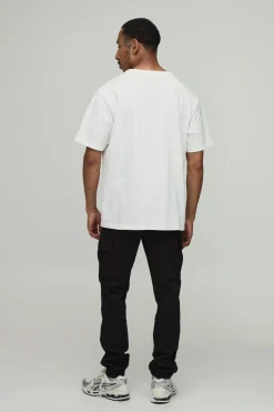 boohooMAN Pantalon cargo skinny élastiqué<Homme Pantalons Cargo