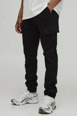 boohooMAN Pantalon cargo skinny élastiqué<Homme Pantalons Cargo