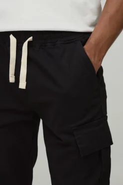 boohooMAN Pantalon cargo skinny élastiqué<Homme Pantalons Cargo