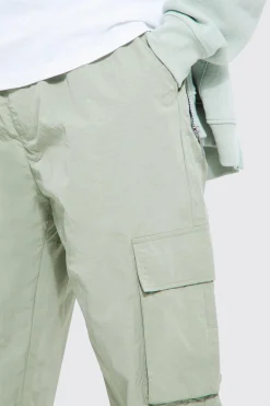 Pantalon cargo à taille élastique