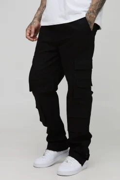 Pantalon Cargo Tall Relaxed Washed Raw Popper Hem