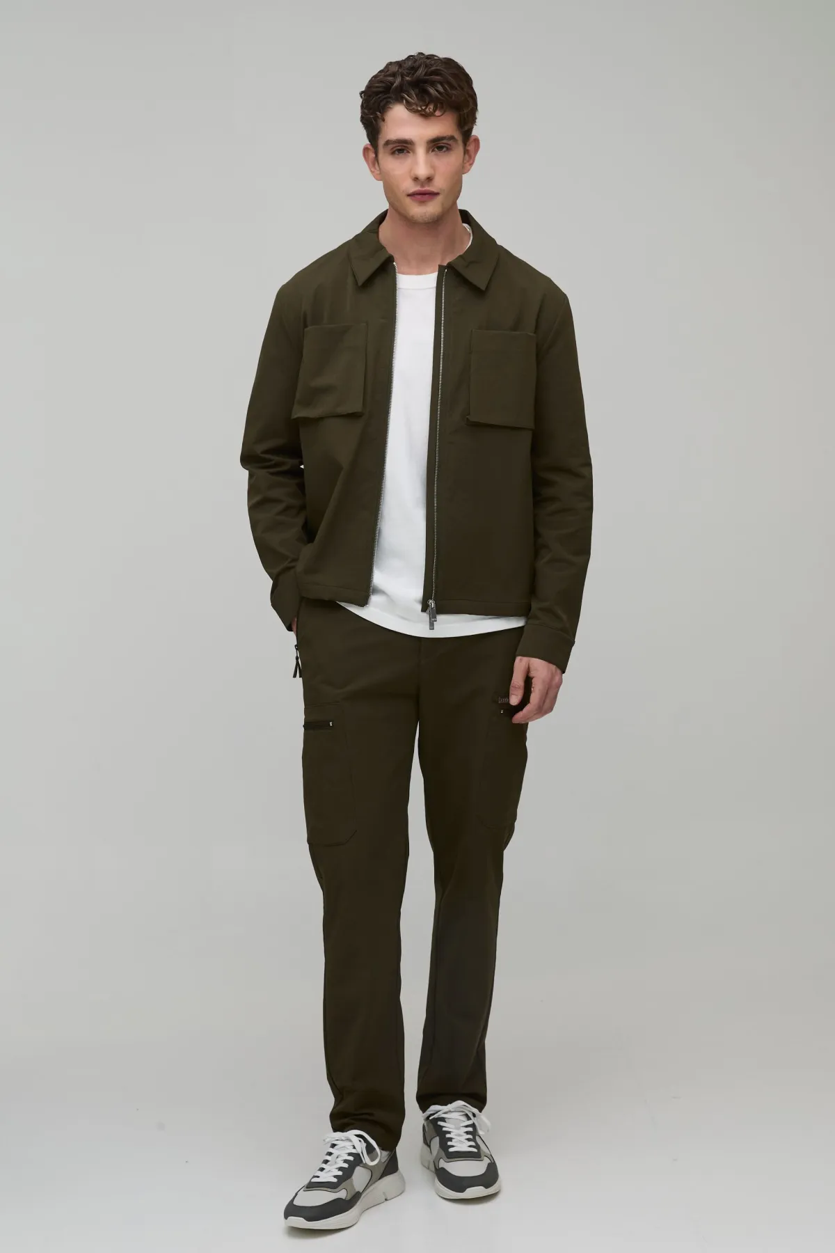 boohooMAN Pantalon Cargo Technique Slim<Homme Ensembles|Pantalons Cargo