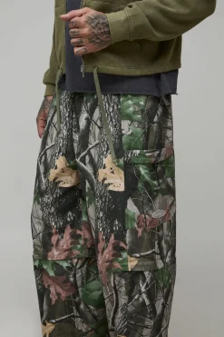boohooMAN Pantalon Cargo Utilitaire Parachute Zippé Amovible<Homme Pantalons Cargo