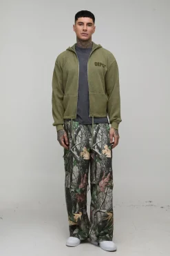 boohooMAN Pantalon Cargo Utilitaire Parachute Zippé Amovible<Homme Pantalons Cargo