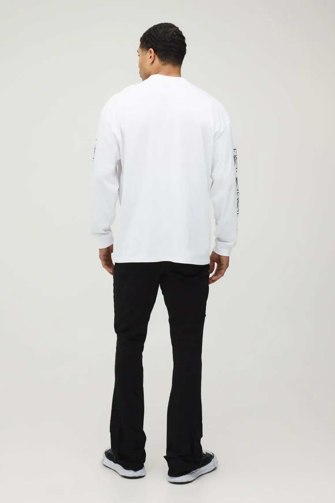 Pantalon Cargo Évasé Empilé Skinny Multi