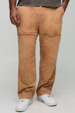boohooMAN Pantalon Carpenter délavé à l'eau de Javel, coupe décontractée<Homme Tout Afficher|Pantalons Grande Taille