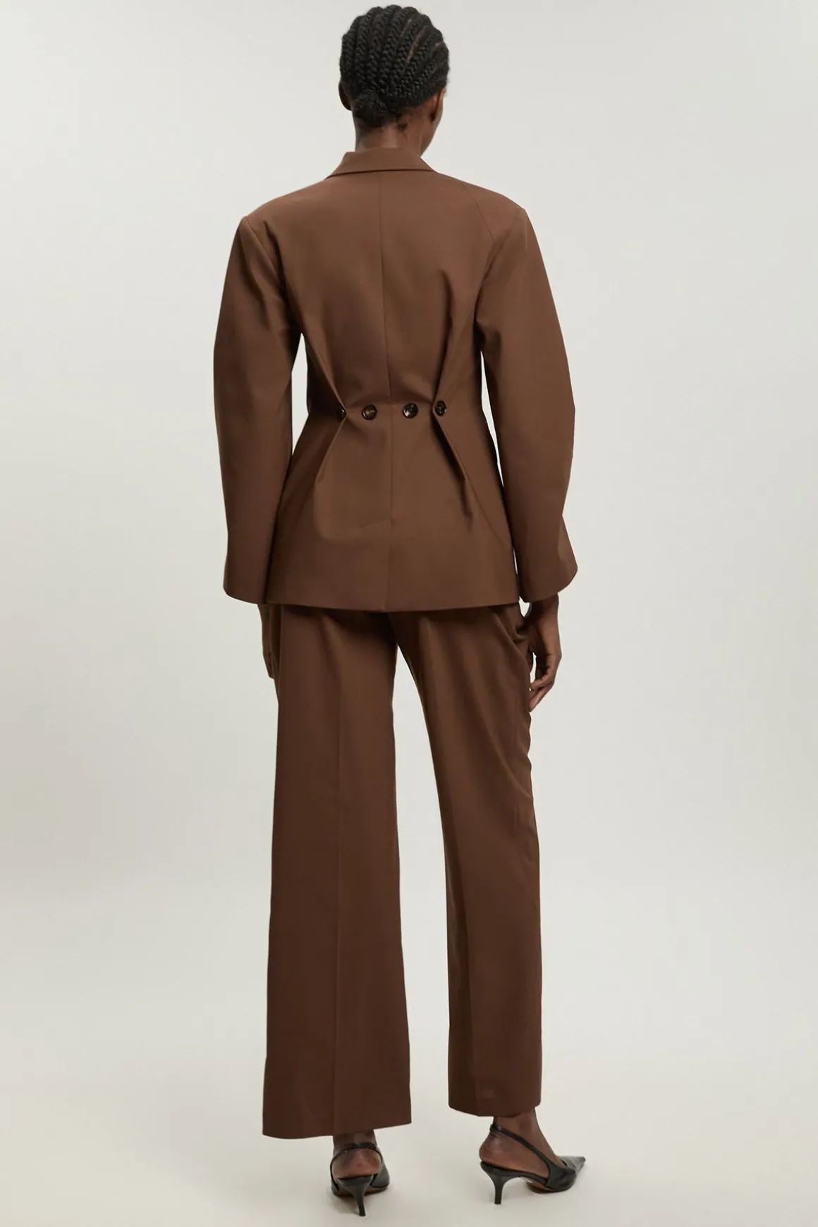 Pantalon Cigarette Droit Ajusté