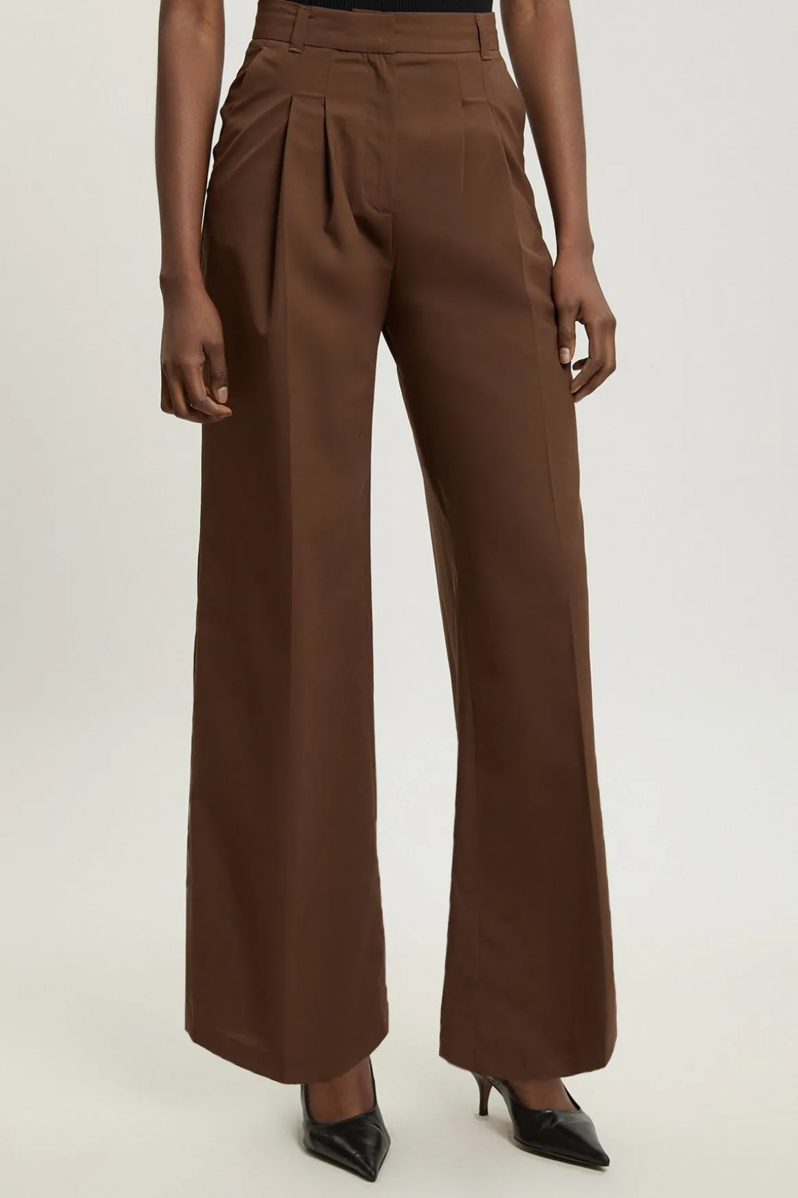 Pantalon Cigarette Droit Ajusté