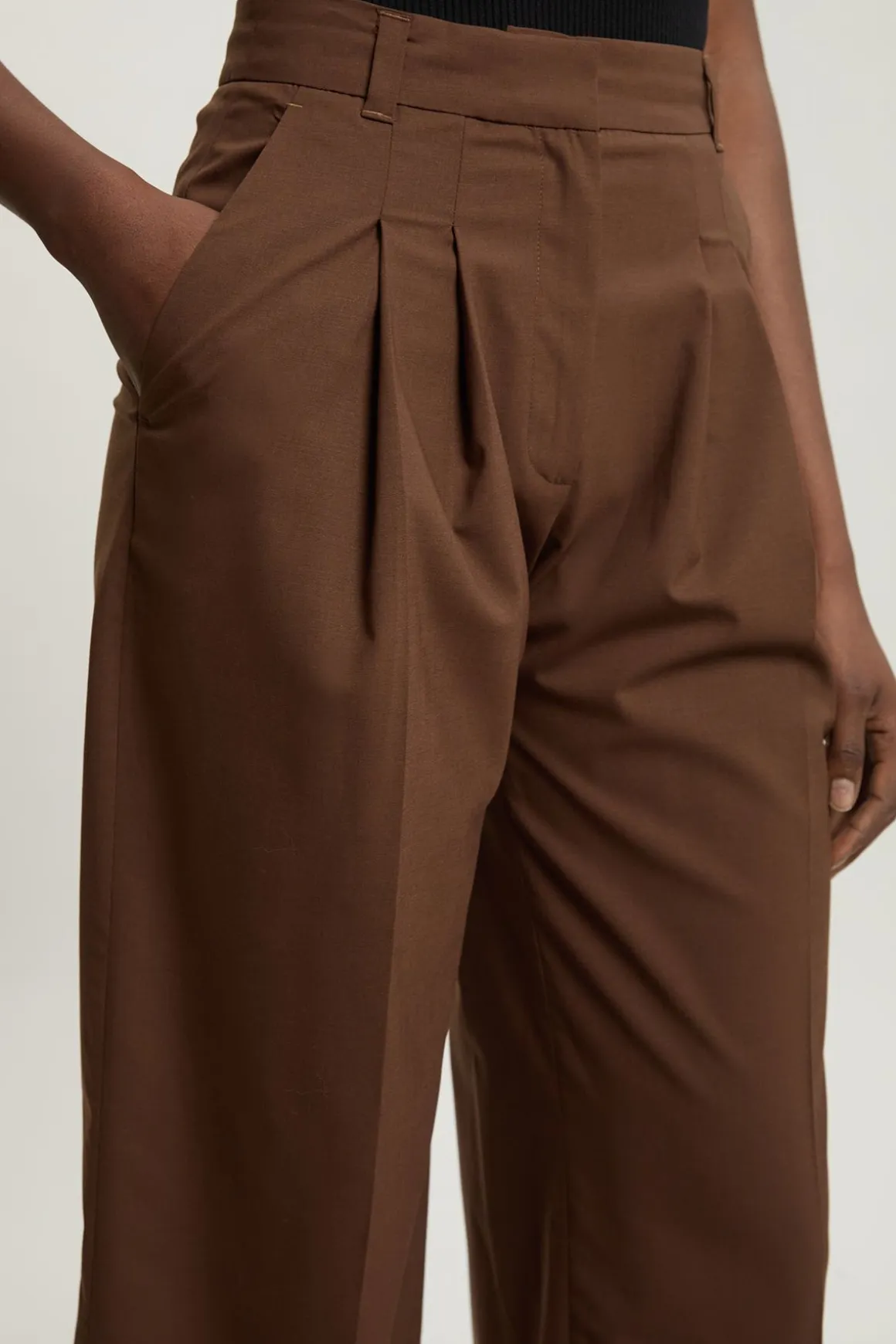 Pantalon Cigarette Droit Ajusté