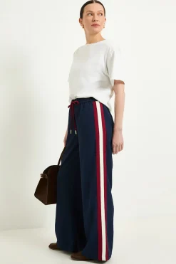 Pantalon À Cordon Avec Bande Latérale