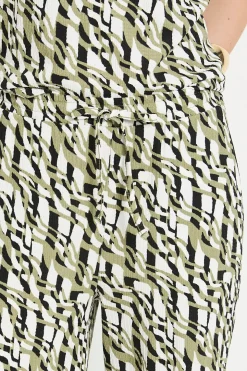 Pantalon À Cordon En Jersey À Motif Géométrique