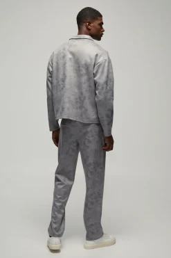 Pantalon coupe droite Antique Suédette à taille semi-fixée