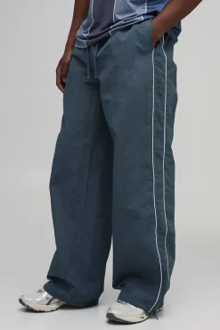 Pantalon Coupe Parachute Tall En Nylon Avec Détails De Passepoil
