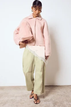 boohoo Pantalon Court Popeline Jambe Ballon<Femme Pantalons