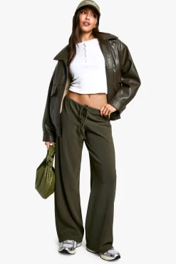 Pantalon côtelé à cordon