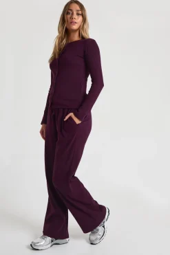 Pantalon côtelé à cordon de serrage