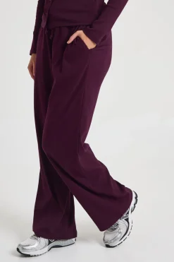 Pantalon côtelé à cordon de serrage