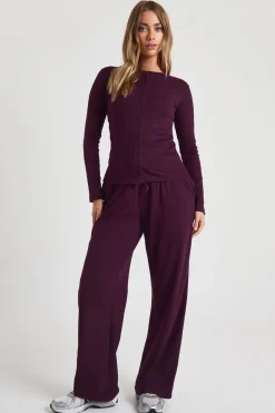 Pantalon côtelé à cordon de serrage