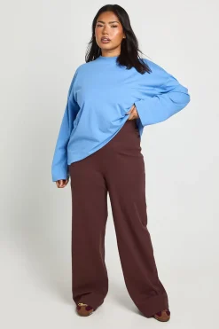 Pantalon Côtelé Droit Jambe Droite Plus Basic