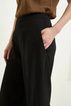 Pantalon Culotte à Couture Latérale