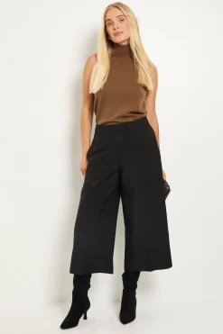Pantalon Culotte Petite Avec Couture Latérale Apparente