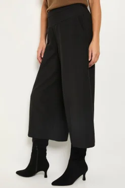 Pantalon Culotte Petite Avec Couture Latérale Apparente