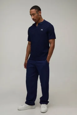 Pantalon Décontracté en Mélange de Lin Taille Half & Half