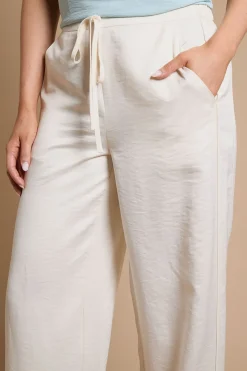 Dorothy Perkins Pantalon Décontracté En Satin Avec Cordon De Serrage Et Détails Contrastés<Femme Pantalons|Satin Et Dentelle