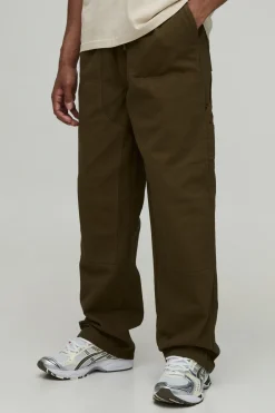 boohooMAN Pantalon De Charpentier Coupe Décontractée À Taille Élastiquée<Homme Tout Afficher|Pantalons Grande Taille