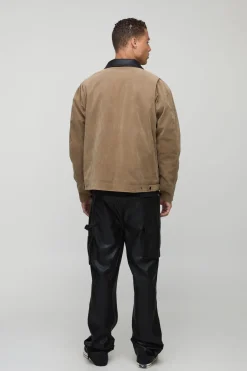 Pantalon de charpentier synthétique à coupe évasée