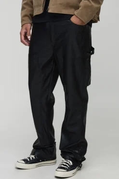 Pantalon de charpentier synthétique à coupe évasée