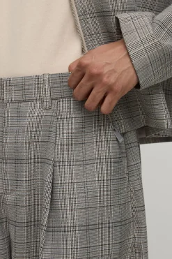 Pantalon De Costume Ajusté À Carreaux Ballon Coordonné