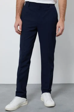 Burton Pantalon De Costume Ajusté En Seersucker Indigo<Homme Costumes Et Tenues Formelles
