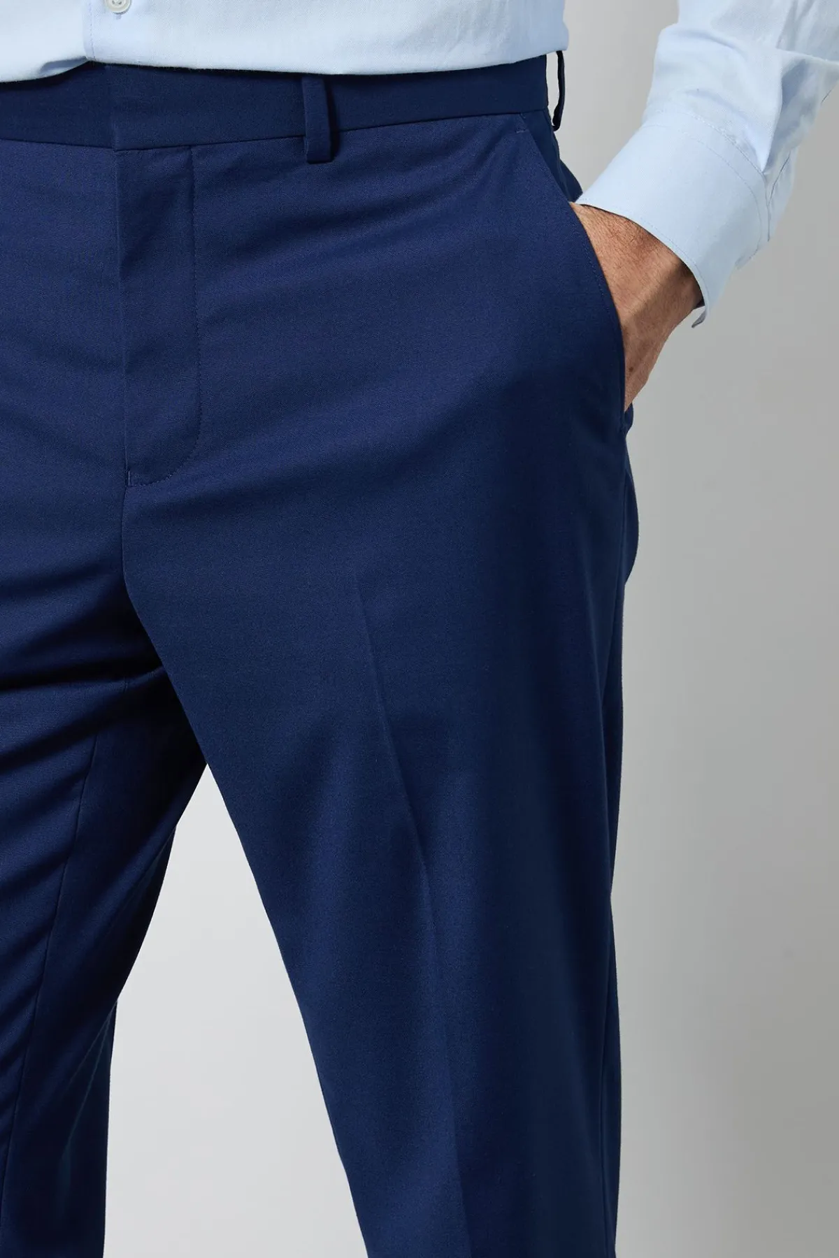 Burton Pantalon De Costume Ajusté Essentiel Bleu Marine<Homme Essentiels|Costumes Et Tenues Formelles