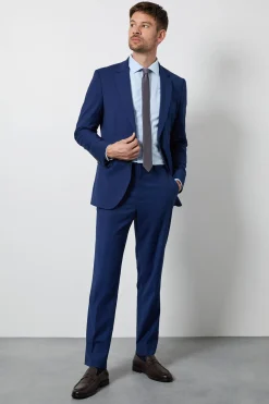 Burton Pantalon De Costume Ajusté Essentiel Bleu Marine<Homme Essentiels|Costumes Et Tenues Formelles