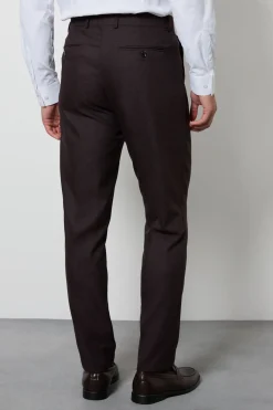 Burton Pantalon De Costume Ajusté Texturé Bordeaux<Homme Costumes Et Tenues Formelles