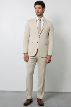 Burton Pantalon De Costume Beige Coupe Ajustée<Homme Costumes Et Tenues Formelles