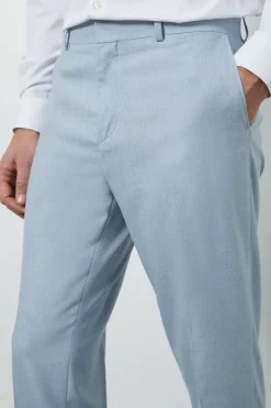 Pantalon de Costume Bleu Clair Coupe Ajustée