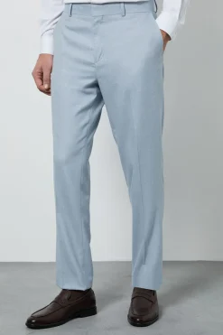 Pantalon de Costume Bleu Clair Coupe Ajustée