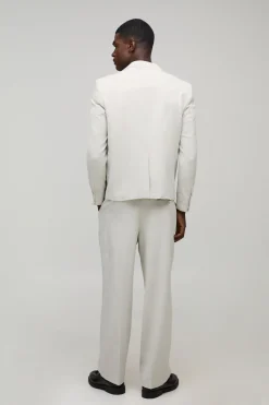 boohooMAN Pantalon de costume à chevrons, coupe décontractée<Homme Costumes Et Tenues Formelles