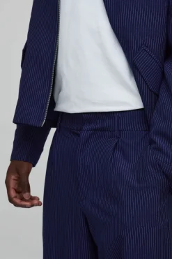 boohooMAN Pantalon De Costume Coordonné Coupe Décontractée À Fines Rayures<Homme Ensembles