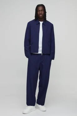 boohooMAN Pantalon De Costume Coordonné Coupe Décontractée À Fines Rayures<Homme Ensembles
