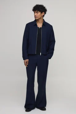 Pantalon De Costume Coordonné Coupe Évasée Ajustée
