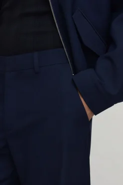 Pantalon De Costume Coordonné Coupe Évasée Ajustée