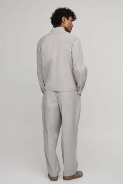 Pantalon De Costume Coupe Décontractée Avec Ceinture